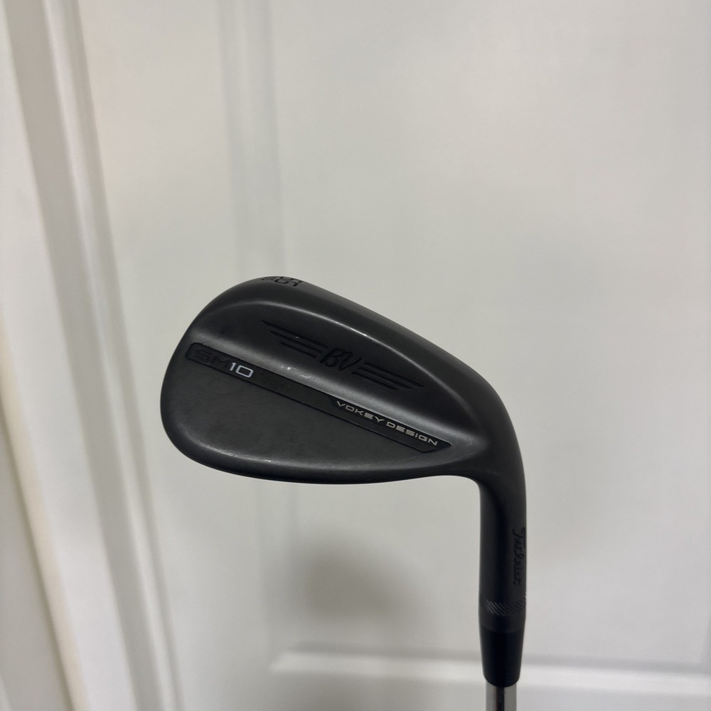 Titleist Vokey SM10 Jet Black Wedge 56* 10 Bounce S-Grind Wedge Steel Mens RH